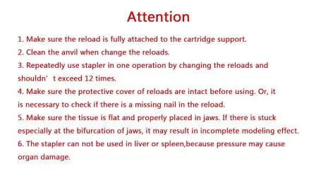 Medical Equipment Staplers in Surgery Single Use Endoscopic Linear Cutter for Stomach Surgery